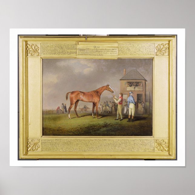 Porträtt i "Quiz", egendom i Lord Rous, akter Poster (Framsidan)