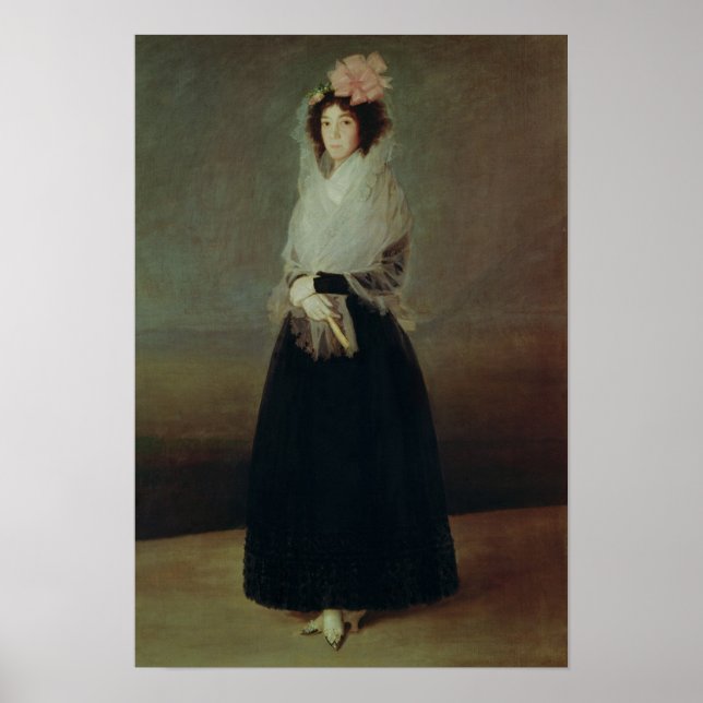 Porträtt i rådet Marquesa de la Solana Poster (Framsidan)