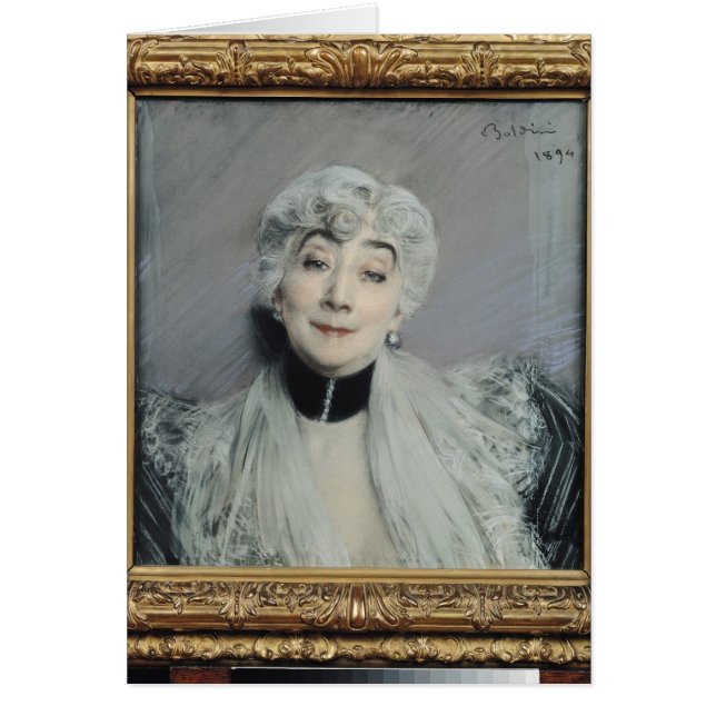 Porträtt i rådet Martel de Janville Hälsningskort (Framsidan)