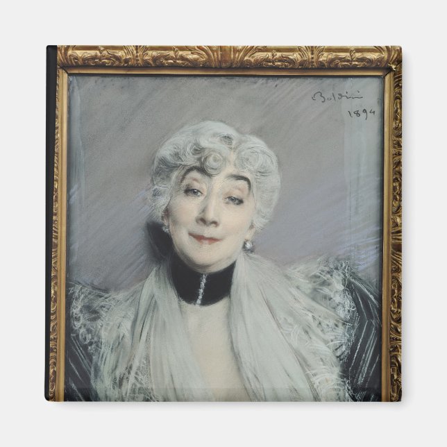 Porträtt i rådet Martel de Janville Magnet (Framsidan)