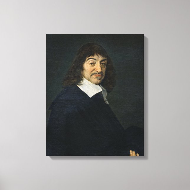 Porträtt i Rene Descartes c.1649 Canvastryck (Framsida)
