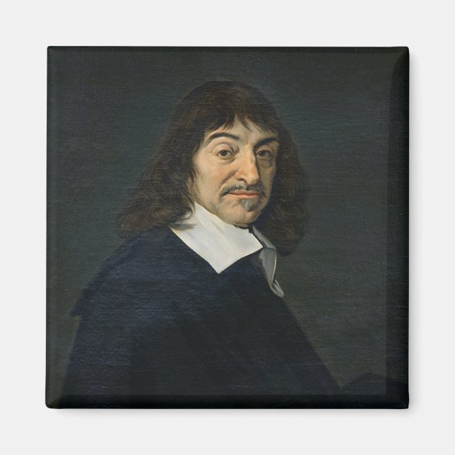 Porträtt i Rene Descartes c.1649 Magnet (Framsidan)