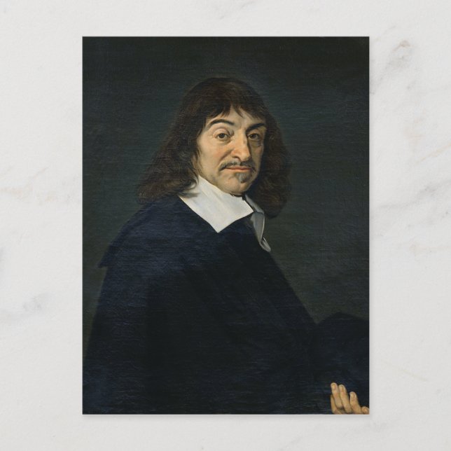 Porträtt i Rene Descartes c.1649 Vykort (Framsida)