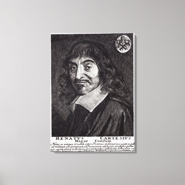 Porträtt i Rene Descartes Canvastryck (Framsida)