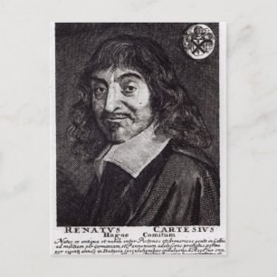 Porträtt i Rene Descartes Vykort
