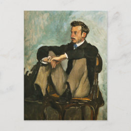 Porträtt i Renoir från Frederic Bazille Postcard Vykort