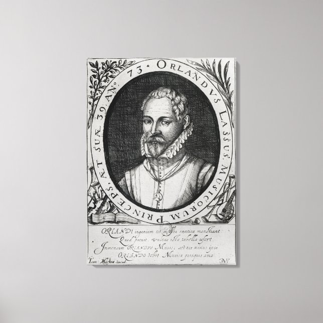 Porträtt i Roland de Lassus Canvastryck (Framsida)
