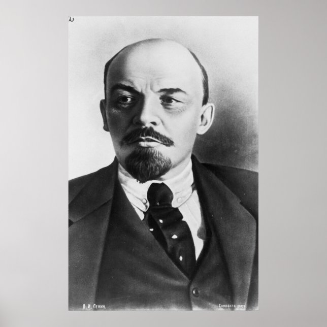 Porträtt i ryska Vladimir Ilyich Lenin Poster (Framsidan)