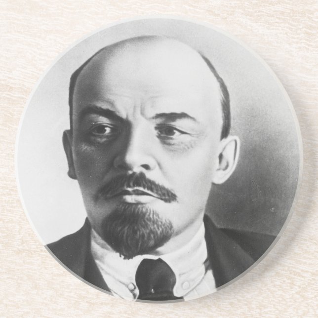 Porträtt i ryska Vladimir Ilyich Lenin Underlägg Sandsten (Framsidan)