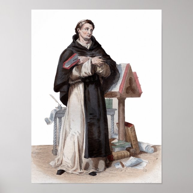 Porträtt i Saint Bernard de Clairvaux Poster (Framsidan)