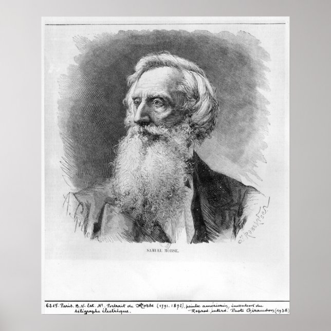 Porträtt i Samuel Morse Poster (Framsidan)