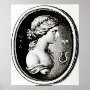 Porträtt i Sappho Poster