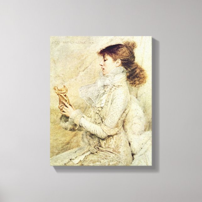 Porträtt i Sarah Bernhardt Canvastryck (Framsida)