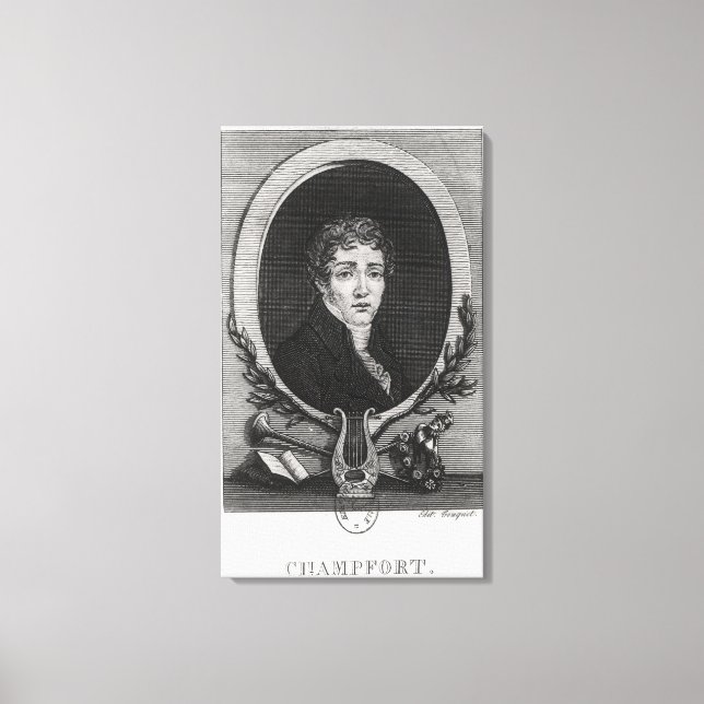 Porträtt i Sebastian-Roch Nicolas Canvastryck (Framsida)