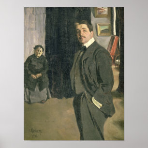 Porträtt i Sergei Pavlovich Diaghilev Poster