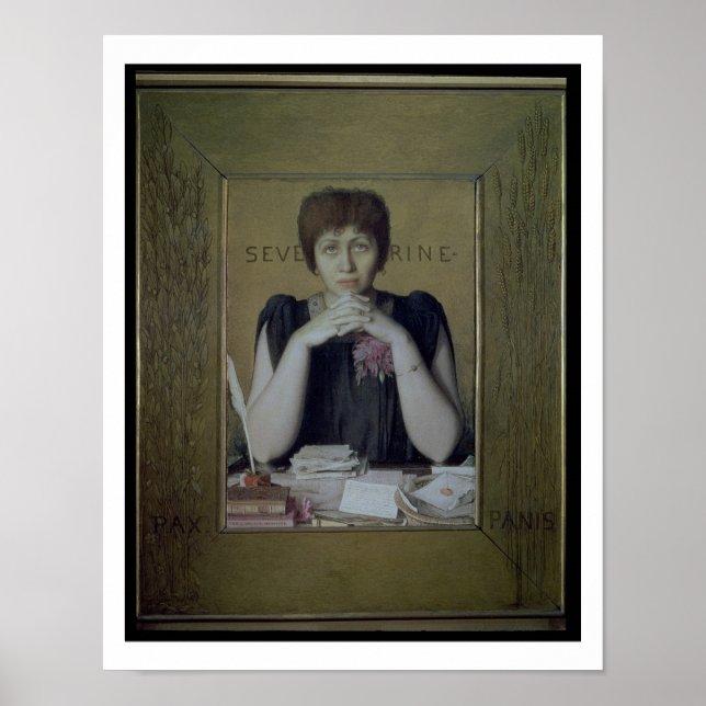 Porträtt i Severine (Caroline Remy) (1855-1929) ( Poster (Framsidan)