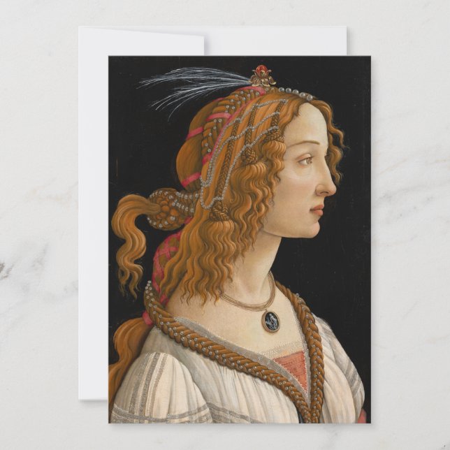 Porträtt i Simonetta Vespucci | Botticelli (Framsida)