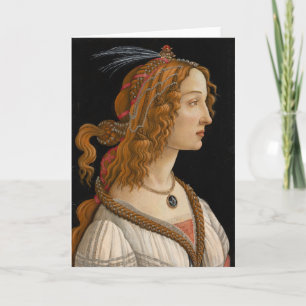 Porträtt i Simonetta Vespucci Botticelli Kort