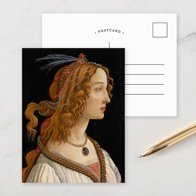 Porträtt i Simonetta Vespucci | Botticelli Vykort (Skapare uppladdad)