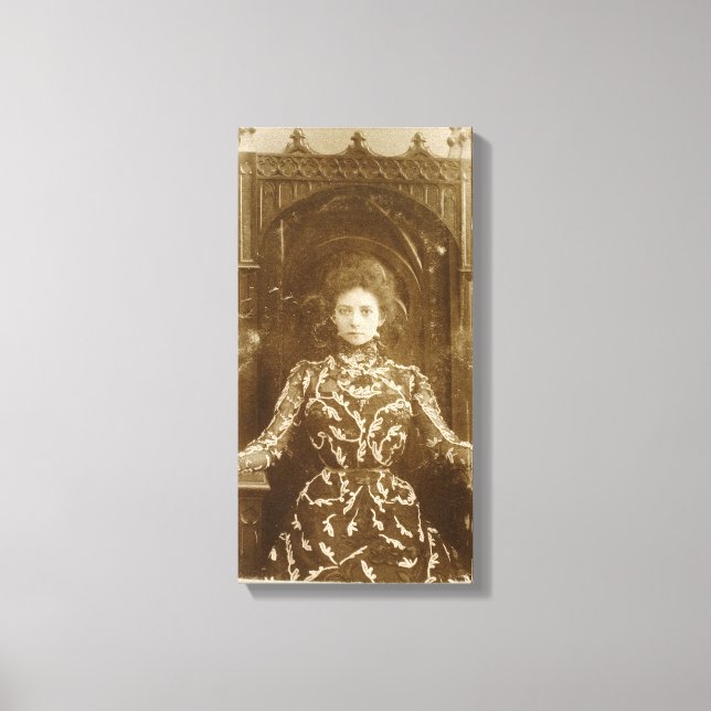 Porträtt i skådespelerskan Vera Komissarzhevskaya Canvastryck (Framsida)