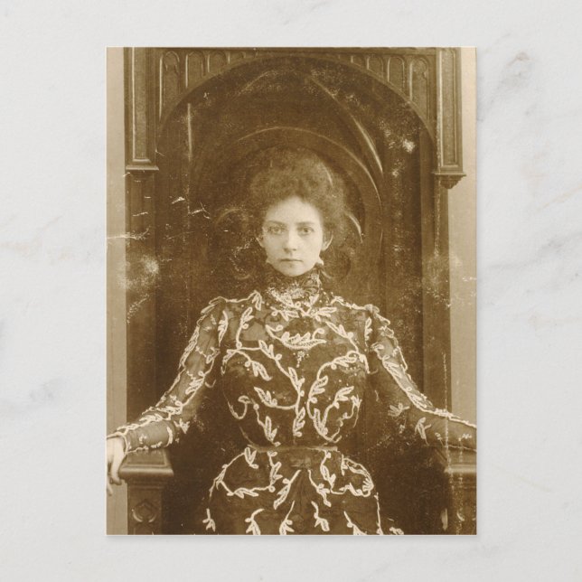 Porträtt i skådespelerskan Vera Komissarzhevskaya Vykort (Framsida)