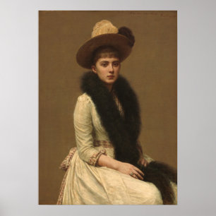 Porträtt i Sonia - Henri Fantin-Latour Fine Art Poster