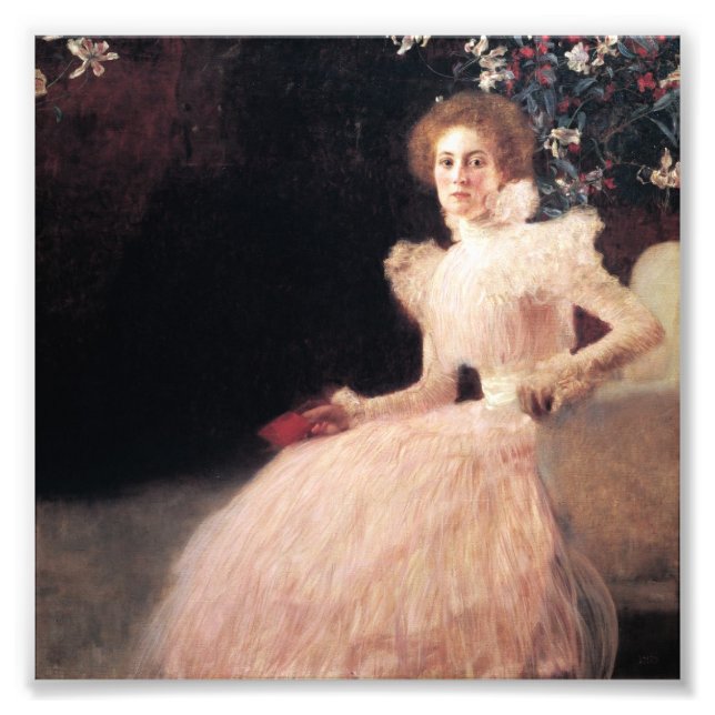 Porträtt i Sonja Knips; Gustav Klimt Painting Fototryck (Framsidan)