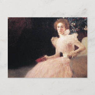 Porträtt i Sonja Knips; Gustav Klimt Painting Vykort