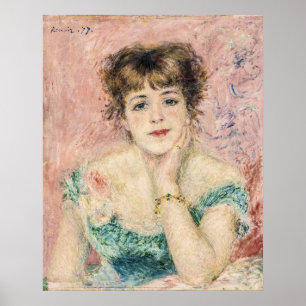 Porträtt i Söt Actress Jeanne Samary av Renoir Poster