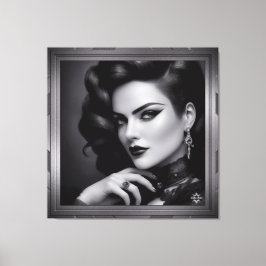 Porträtt i Spy Kalina Shepard av Xzendor 7 Canvastryck