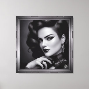 Porträtt i Spy Kalina Shepard av Xzendor 7 Canvastryck