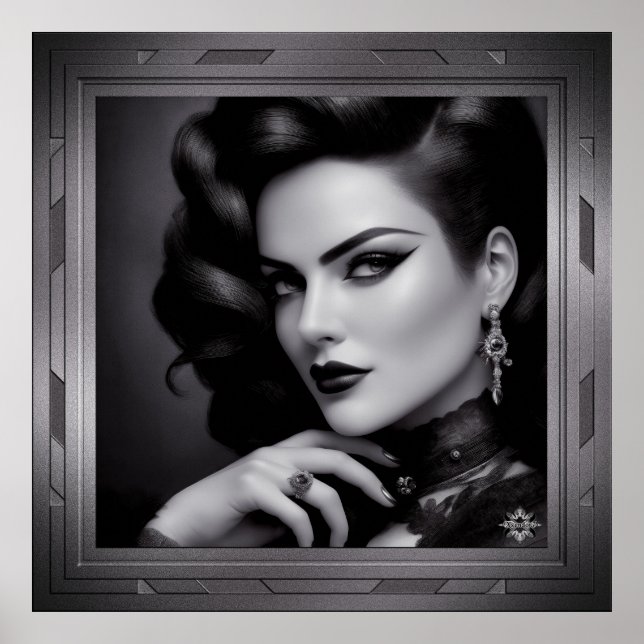 Porträtt i Spy Kalina Shepard av Xzendor 7 Poster (Framsidan)