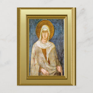 Porträtt i St Clare, Assisi Vykort