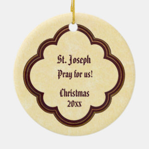 Porträtt i St. Joseph i oktobil (TF 02) Julgransprydnad Keramik