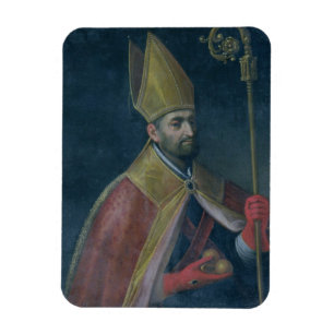 Porträtt i St. Nicholas, 1700 (olja på arbetsyta) Magnet