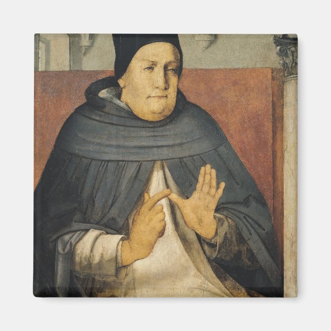 Porträtt i St. Thomas Aquinas c.1475 Magnet (Framsidan)