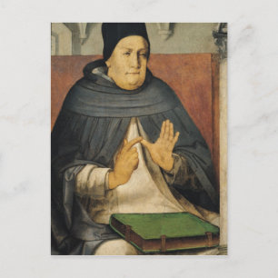 Porträtt i St. Thomas Aquinas c.1475 Vykort