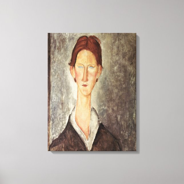 Porträtt i Student, 1918-19 Canvastryck (Framsida)