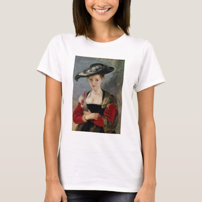 Porträtt i Susanna Lunden (?) (Le Chapeau de Pail) Tee (Framsida)