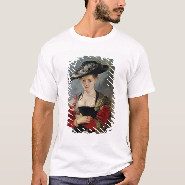 Porträtt i Susanna Lunden (?) (Le Chapeau de Pail) Tee (Framsida)