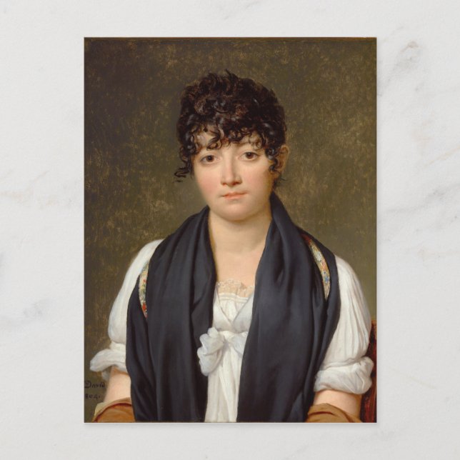 Porträtt i Suzanne Le Peletier de Saint-Fargeau Vykort (Framsida)