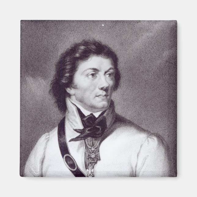 Porträtt i Tadeusz Kosciuszko Magnet (Framsidan)