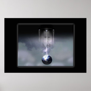 Porträtt i Tesla av Gregory Gallo Poster