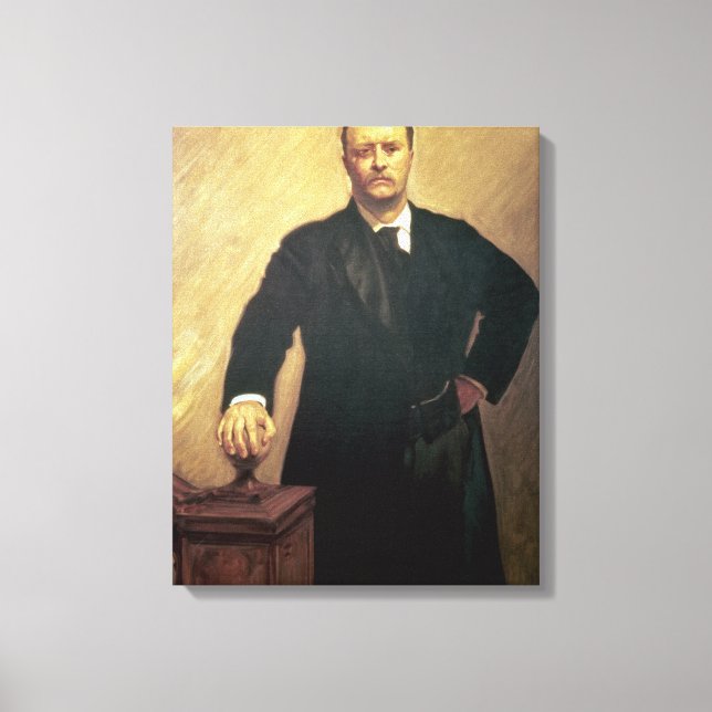 Porträtt i Theodore Roosevelt Canvastryck (Framsida)