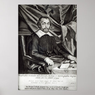 Porträtt i Theofraktrenaudot, ålder 58, 1644 Poster