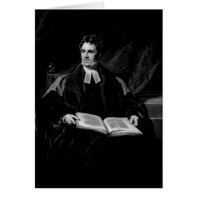 Porträtt i Thomas Arnold Hälsningskort (Framsidan)