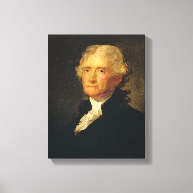 Porträtt i Thomas Jefferson Canvastryck (Framsida)