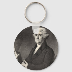 Porträtt i Thomas Jefferson Nyckelring