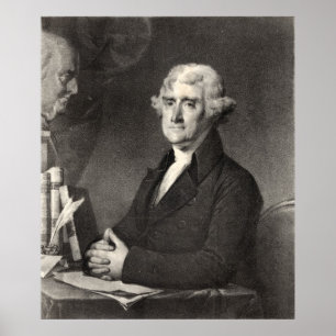Porträtt i Thomas Jefferson Poster