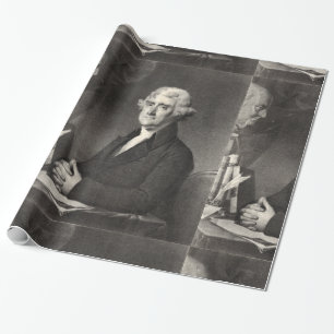 Porträtt i Thomas Jefferson Presentpapper
